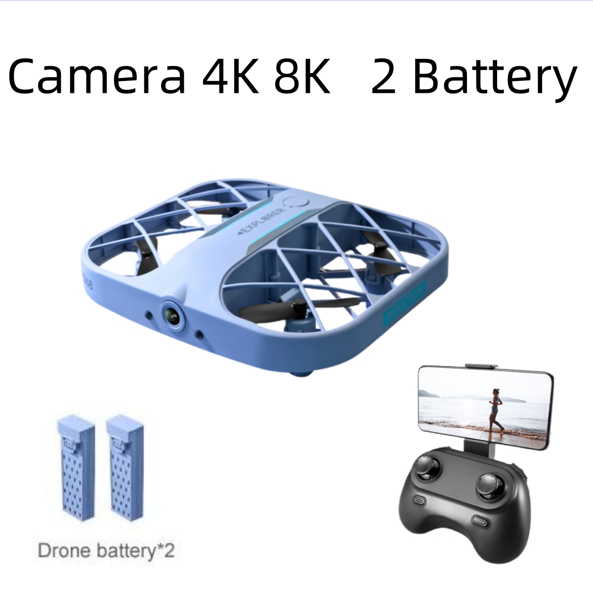 Drone Kit With Camera - طائرة JJRC H107 FPV RC بدون