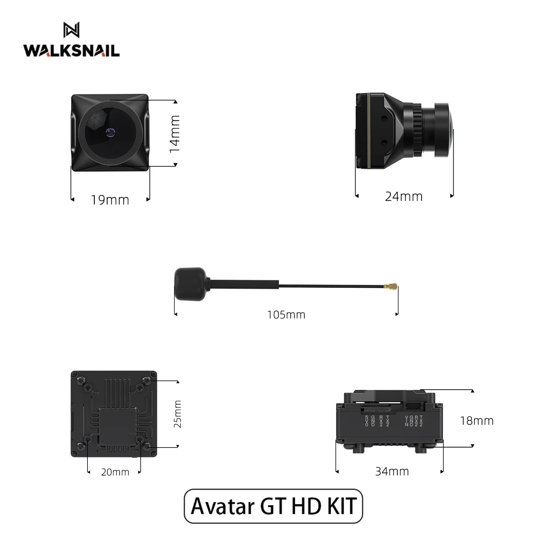 Walksnail Avatar GT HD KIT 2W  - مراجعة Drone Kit With Camera وسعره