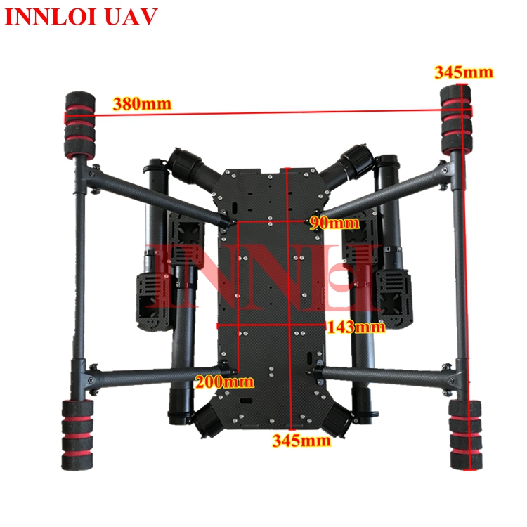إطار قابل للطي من ألياف الكربو - مراجعة Drone Kit Hexacopter وسعره